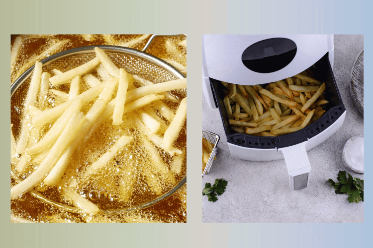 Air frying vs. deep frying